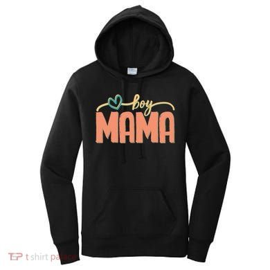 Boy Mom Ma Mama Bruh Funny Front & Back Women's Hoodie