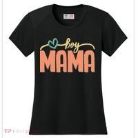 Boy Mom Ma Mama Bruh Funny Front & Back Women's Cooling Performance Crew T-Shirt thumb 0