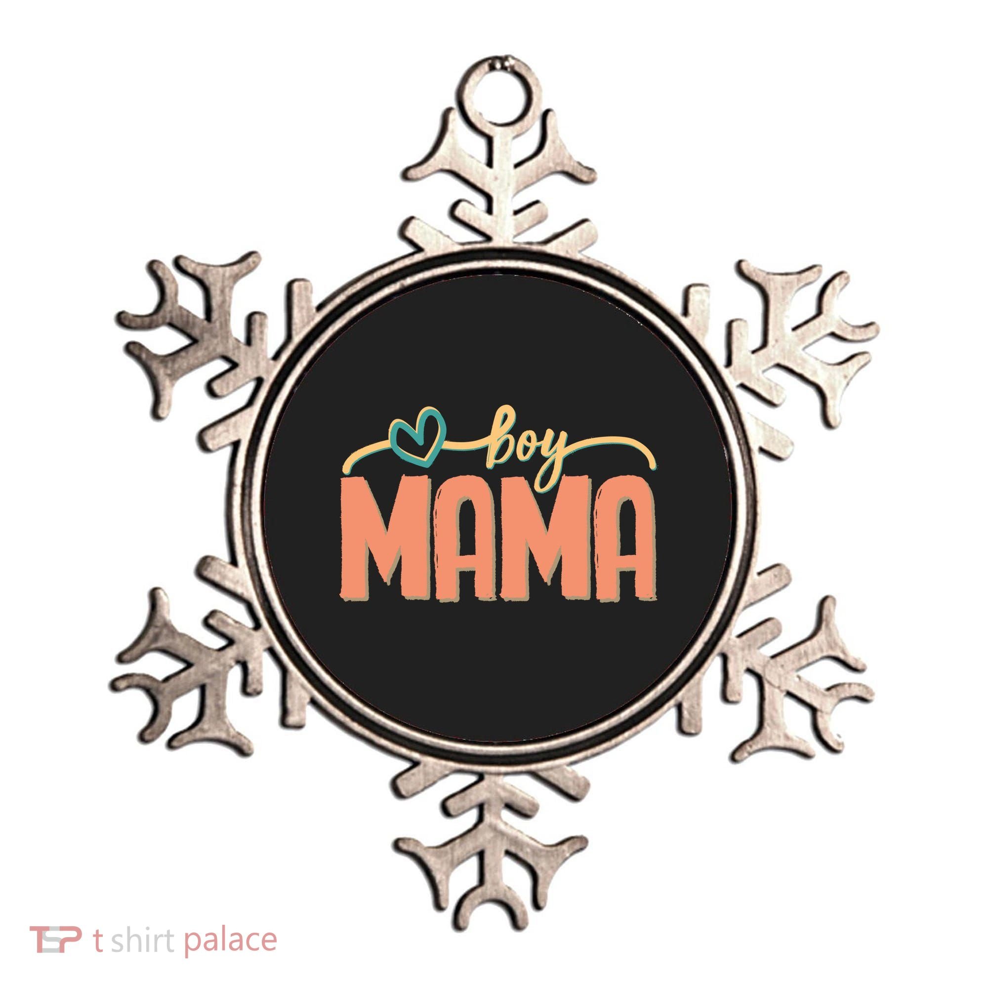 Boy Mom Ma Mama Bruh Funny Front & Back Ornament