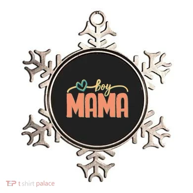 Boy Mom Ma Mama Bruh Funny Front & Back Ornament
