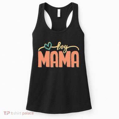 Boy Mom Ma Mama Bruh Funny Front & Back Women's Tank Top