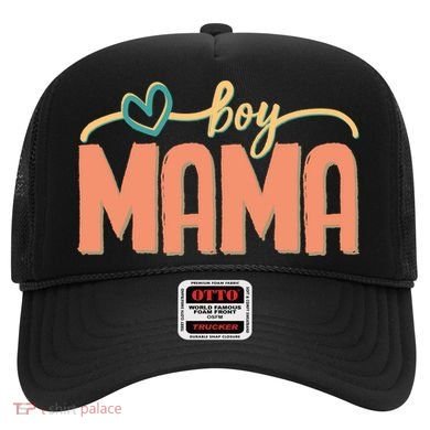 Boy Mom Ma Mama Bruh Funny Front & Back Hat
