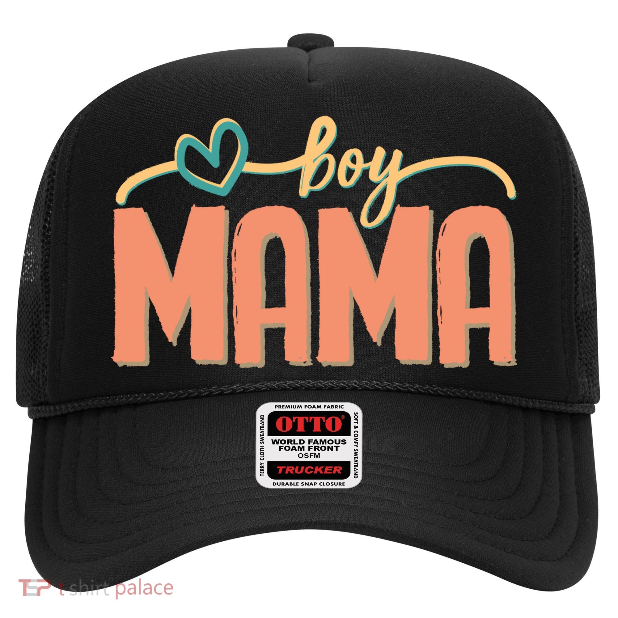 Boy Mom Ma Mama Bruh Funny Front & Back Hat