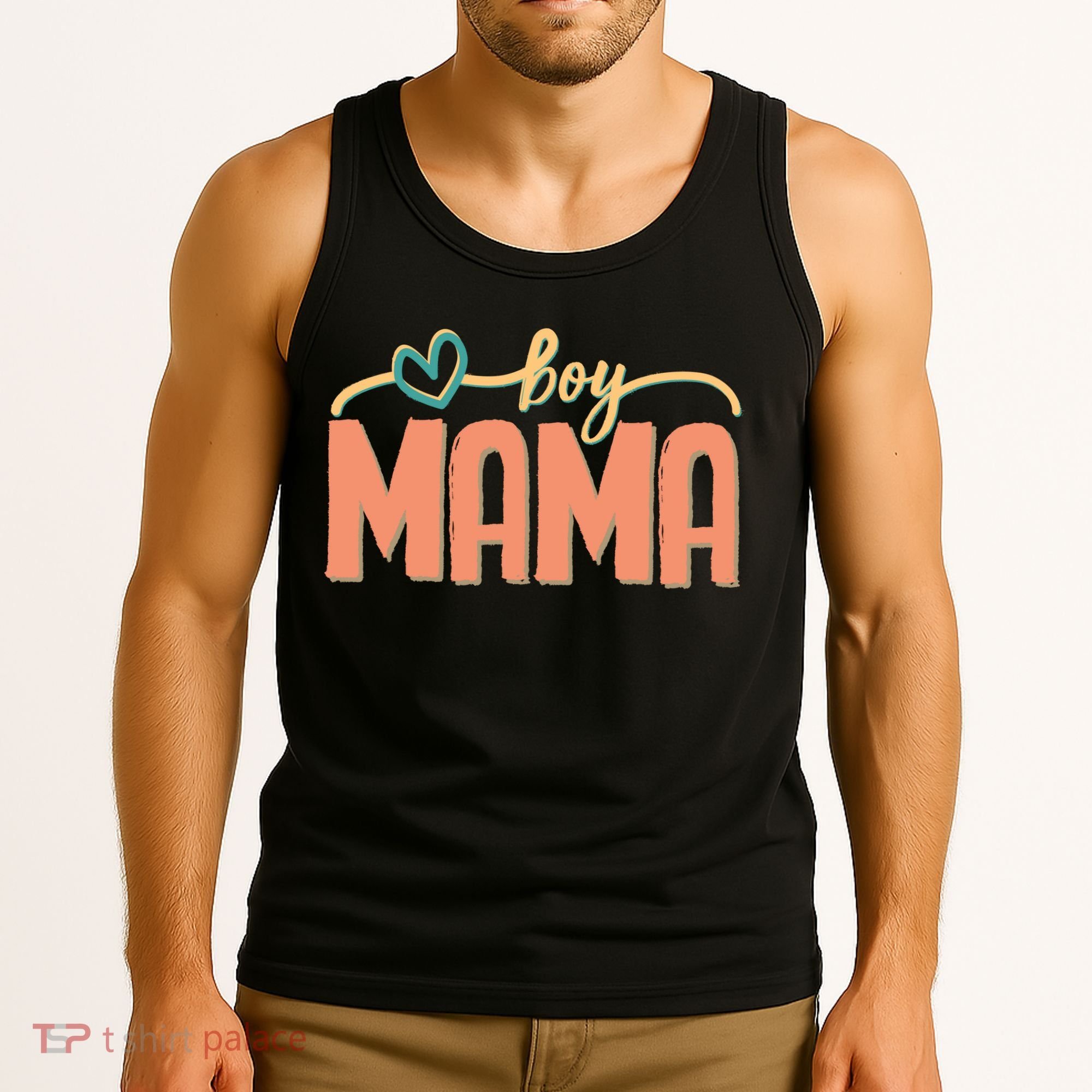 Boy Mom Ma Mama Bruh Funny Front & Back Tank Top