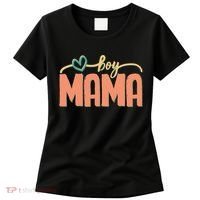 Boy Mom Ma Mama Bruh Funny Front & Back Women's T-Shirt thumb 0