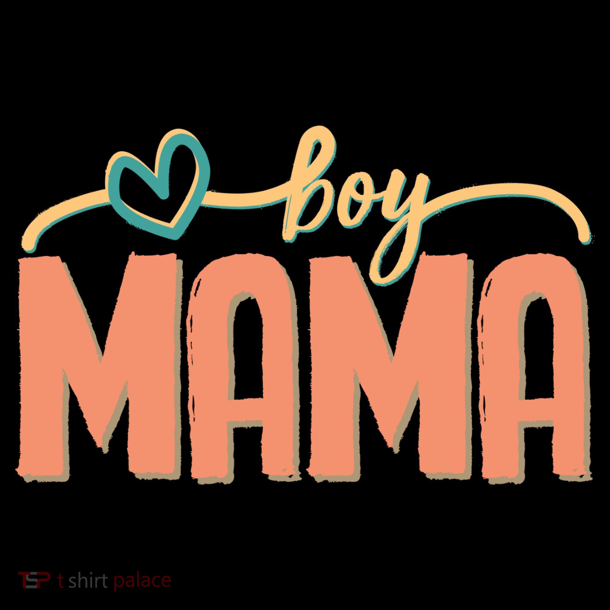 Boy Mom Ma Mama Bruh Funny Front & Back Women's T-Shirt