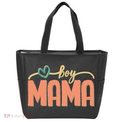 Boy Mom Ma Mama Bruh Funny Front & Back Tote Bag