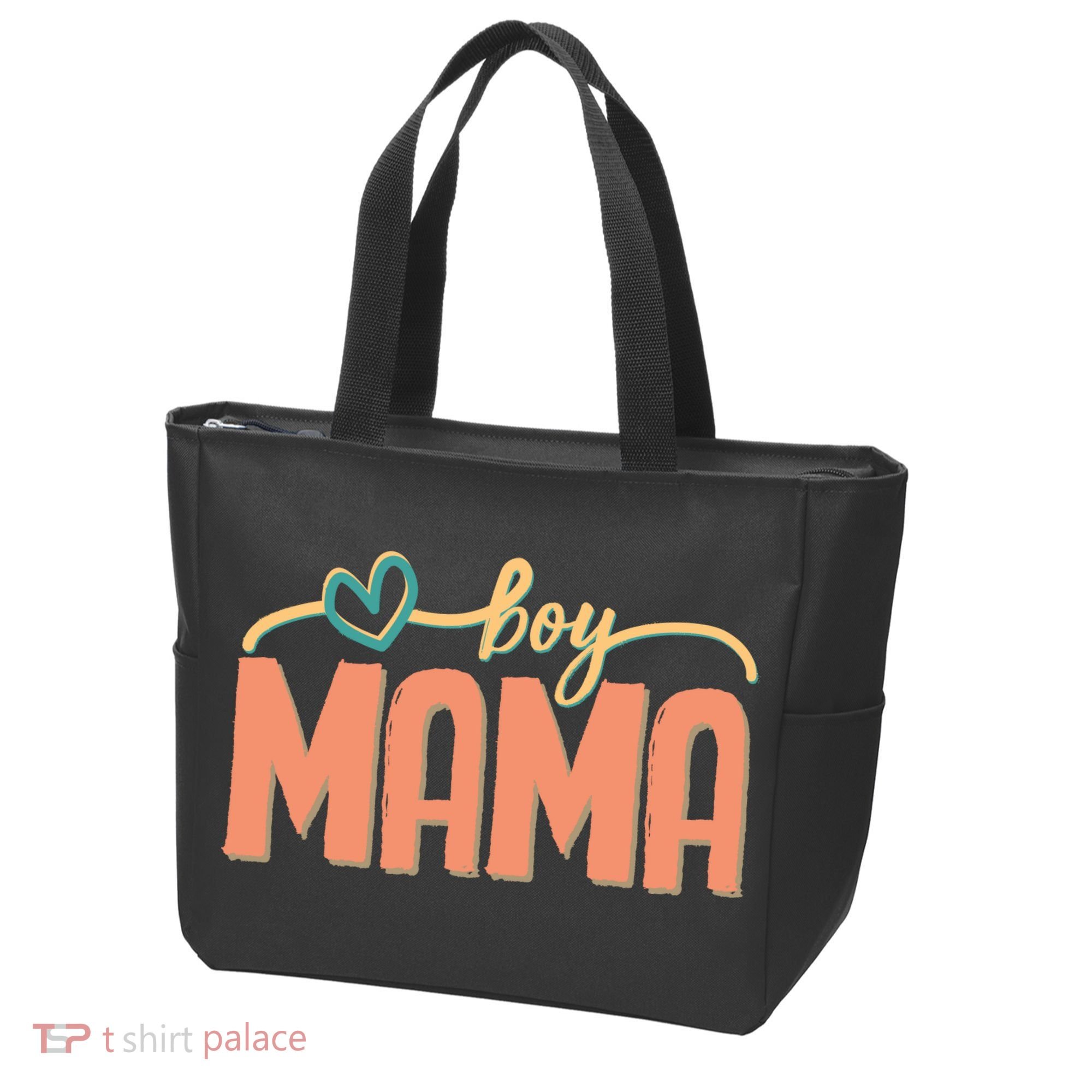 Boy Mom Ma Mama Bruh Funny Front & Back Tote Bag