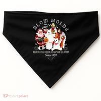 Blow Molds Make Holidays Glow Since 1957 Christmas Halloween USA-Made Doggie Bandana thumb 0