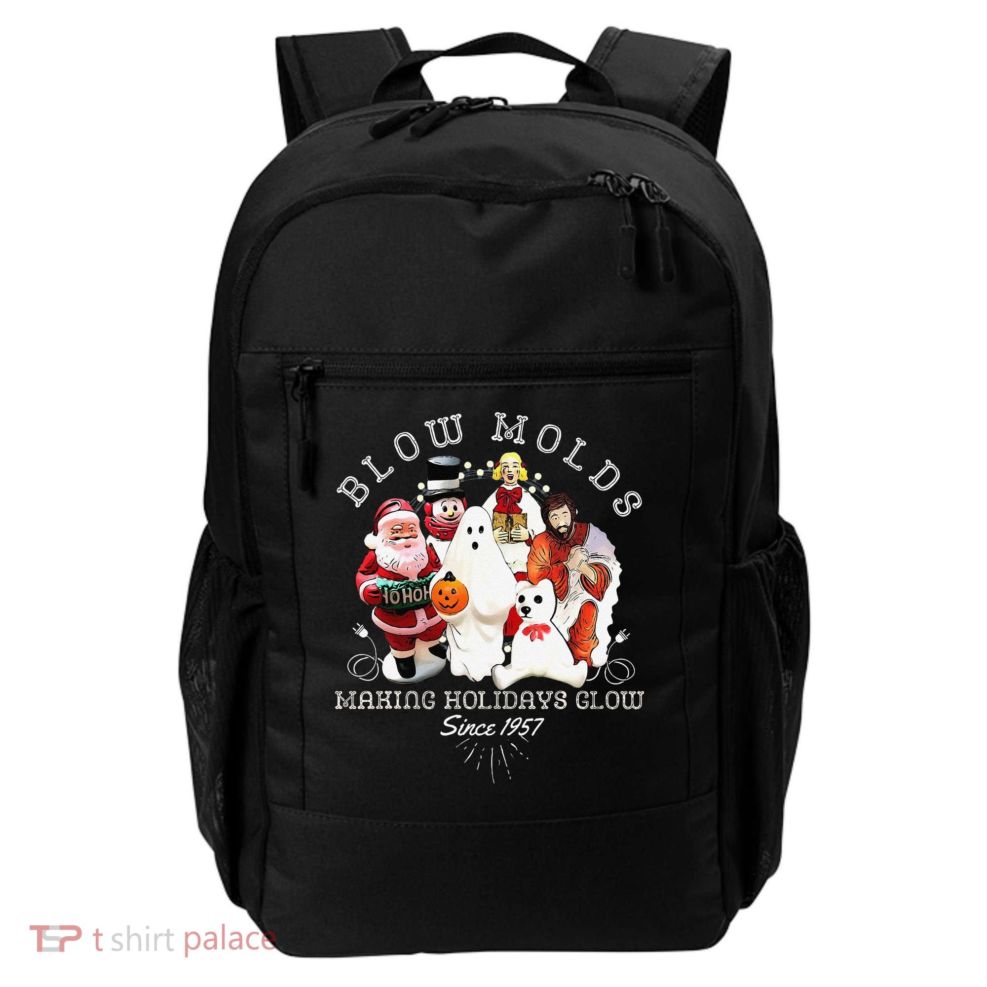 Blow Molds Make Holidays Glow Since 1957 Christmas Halloween Backpack