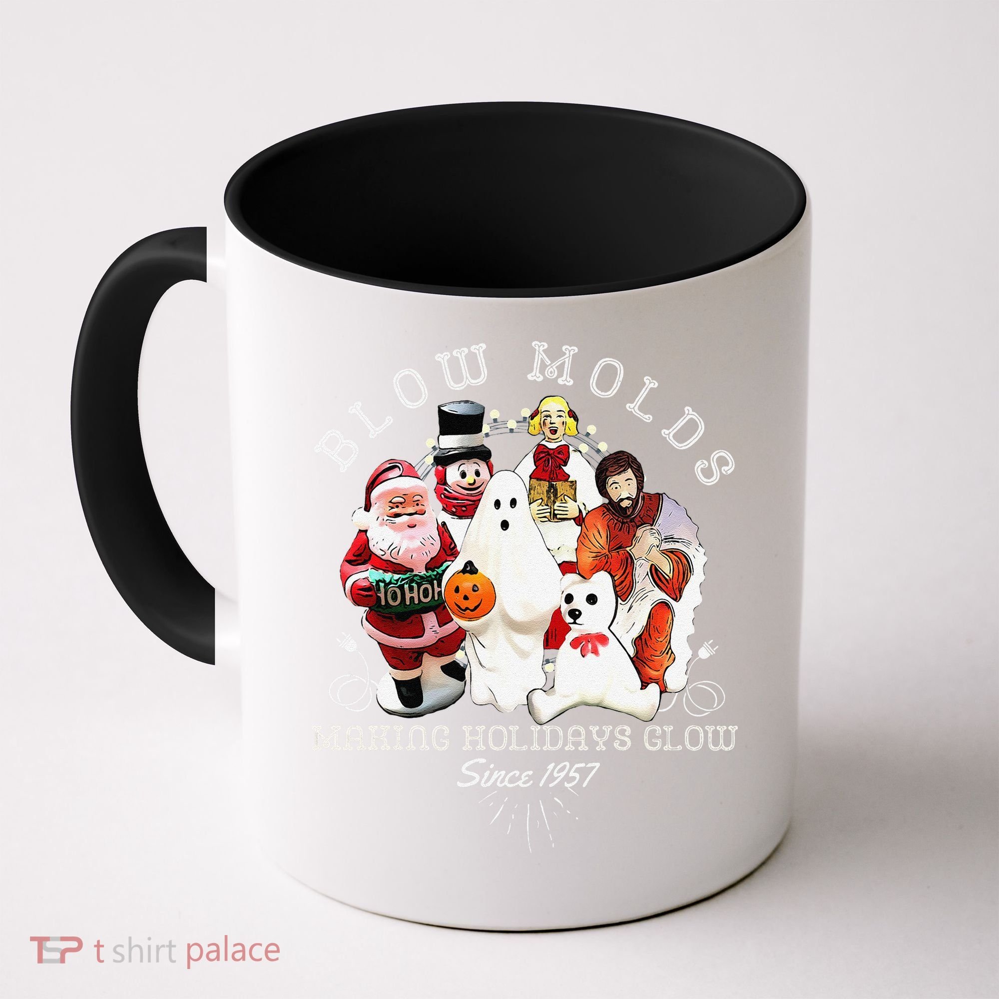 Blow Molds Make Holidays Glow Since 1957 Christmas Halloween Coffee Mug