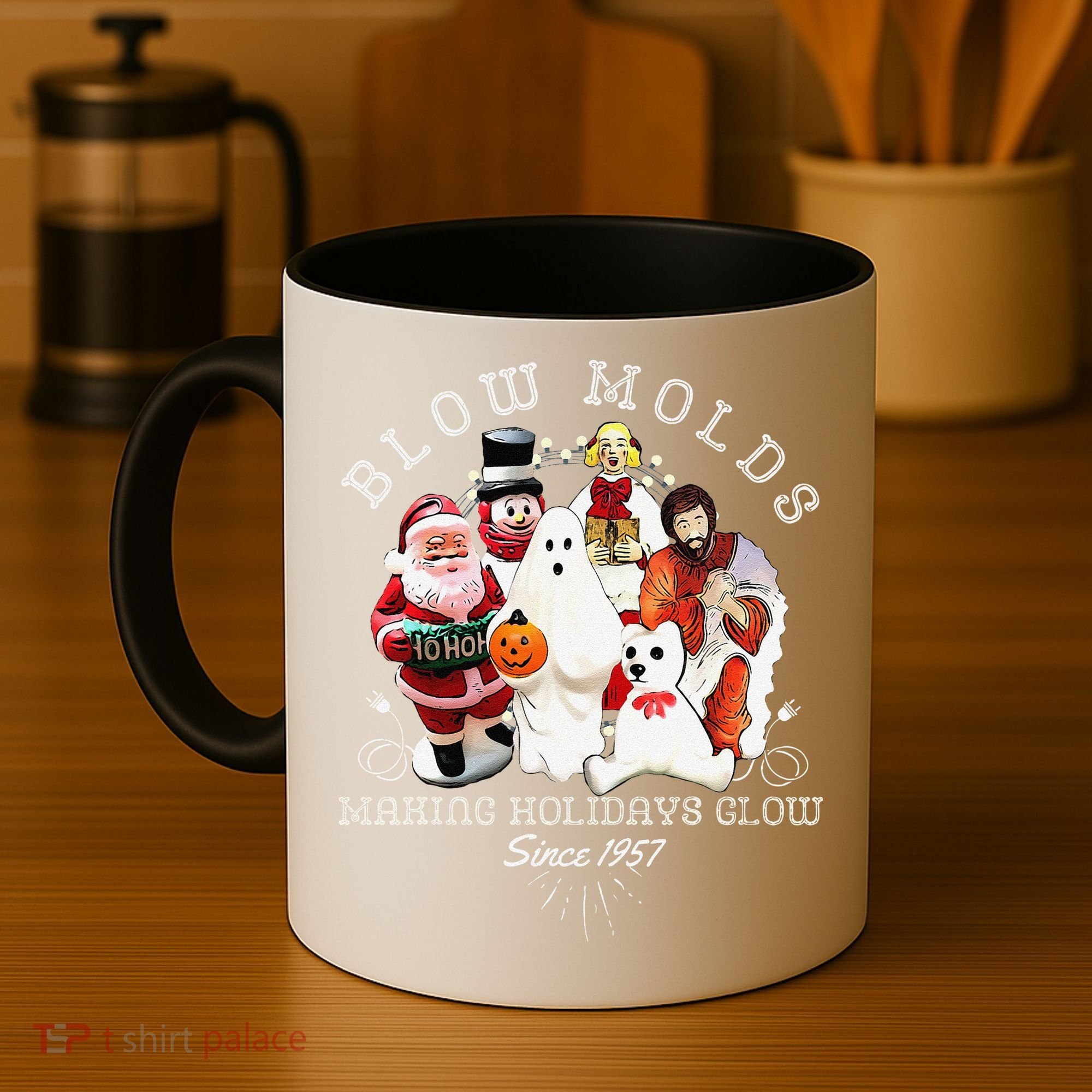 Blow Molds Make Holidays Glow Since 1957 Christmas Halloween Coffee Mug