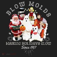 Blow Molds Make Holidays Glow Since 1957 Christmas Halloween Golf Towel thumb 3