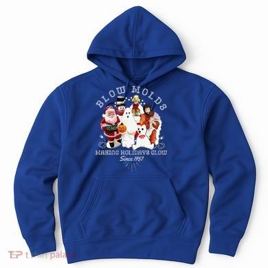 Blow Molds Make Holidays Glow Since 1957 Christmas Halloween Hoodie