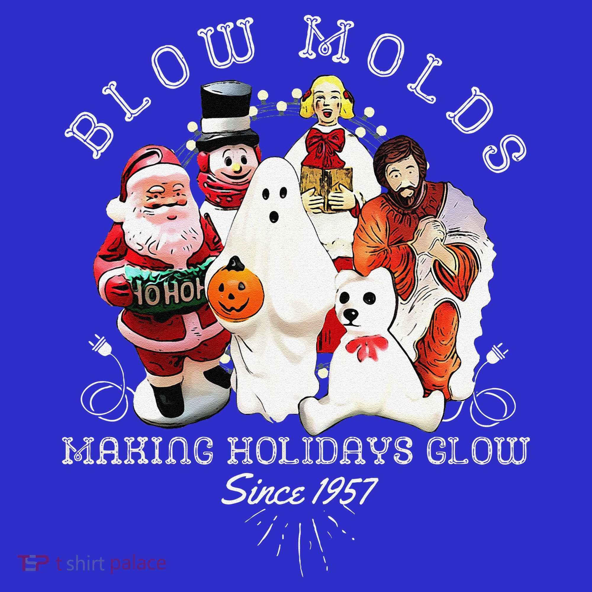 Blow Molds Make Holidays Glow Since 1957 Christmas Halloween Hoodie