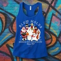 Blow Molds Make Holidays Glow Since 1957 Christmas Halloween Women's Tank Top thumb 3
