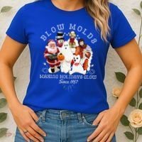 Blow Molds Make Holidays Glow Since 1957 Christmas Halloween Women's T-Shirt thumb 2