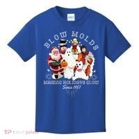 Blow Molds Make Holidays Glow Since 1957 Christmas Halloween Kids T-Shirt thumb 0