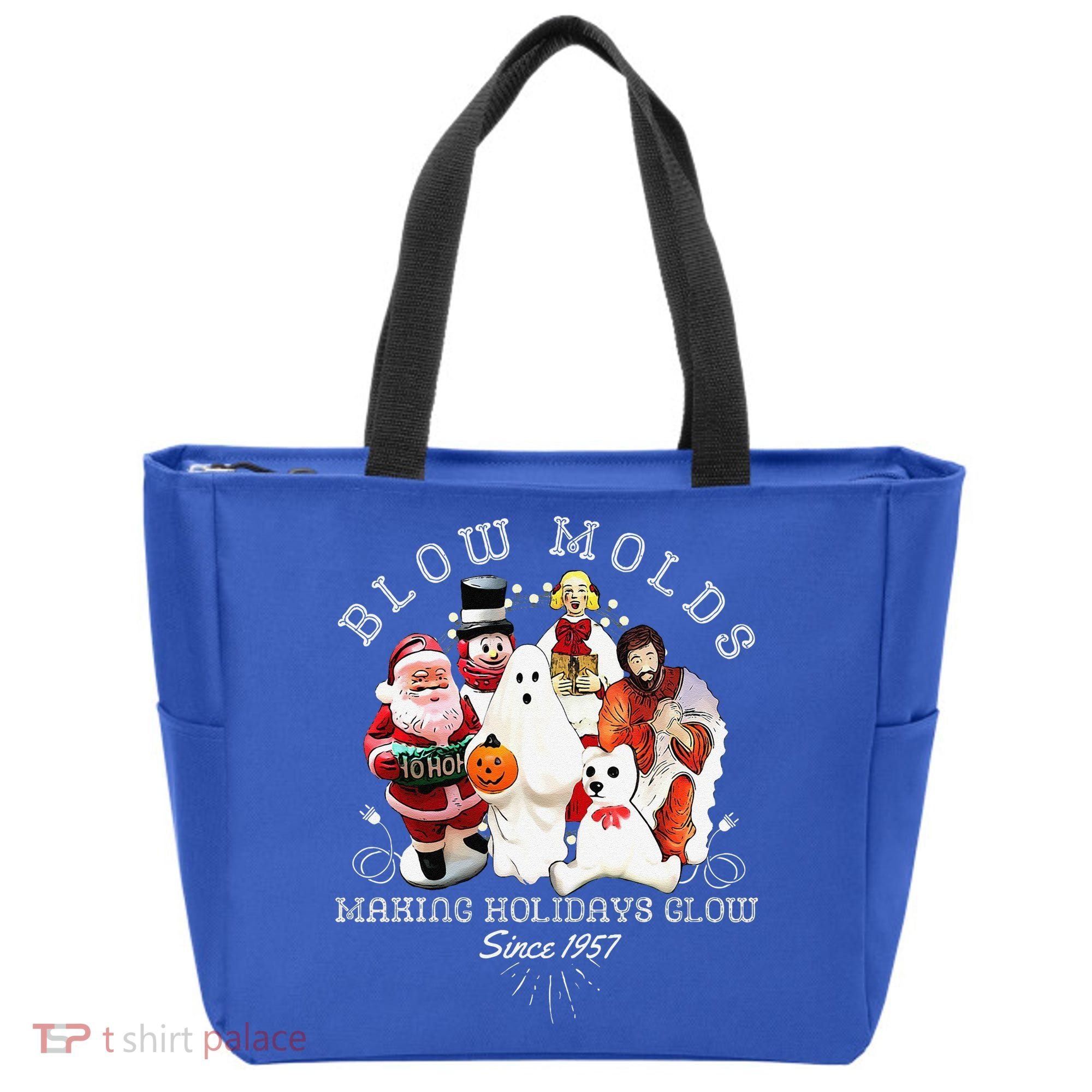 Blow Molds Make Holidays Glow Since 1957 Christmas Halloween Tote Bag