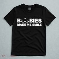 Boobies Make Me Smile Funny Adult Humor T-Shirt thumb 5