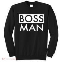 Boss Man Matching Family Couple Portrait Husband Dad Sweatshirt thumb 0