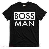 Boss Man Matching Family Couple Portrait Husband Dad T-Shirt thumb 0