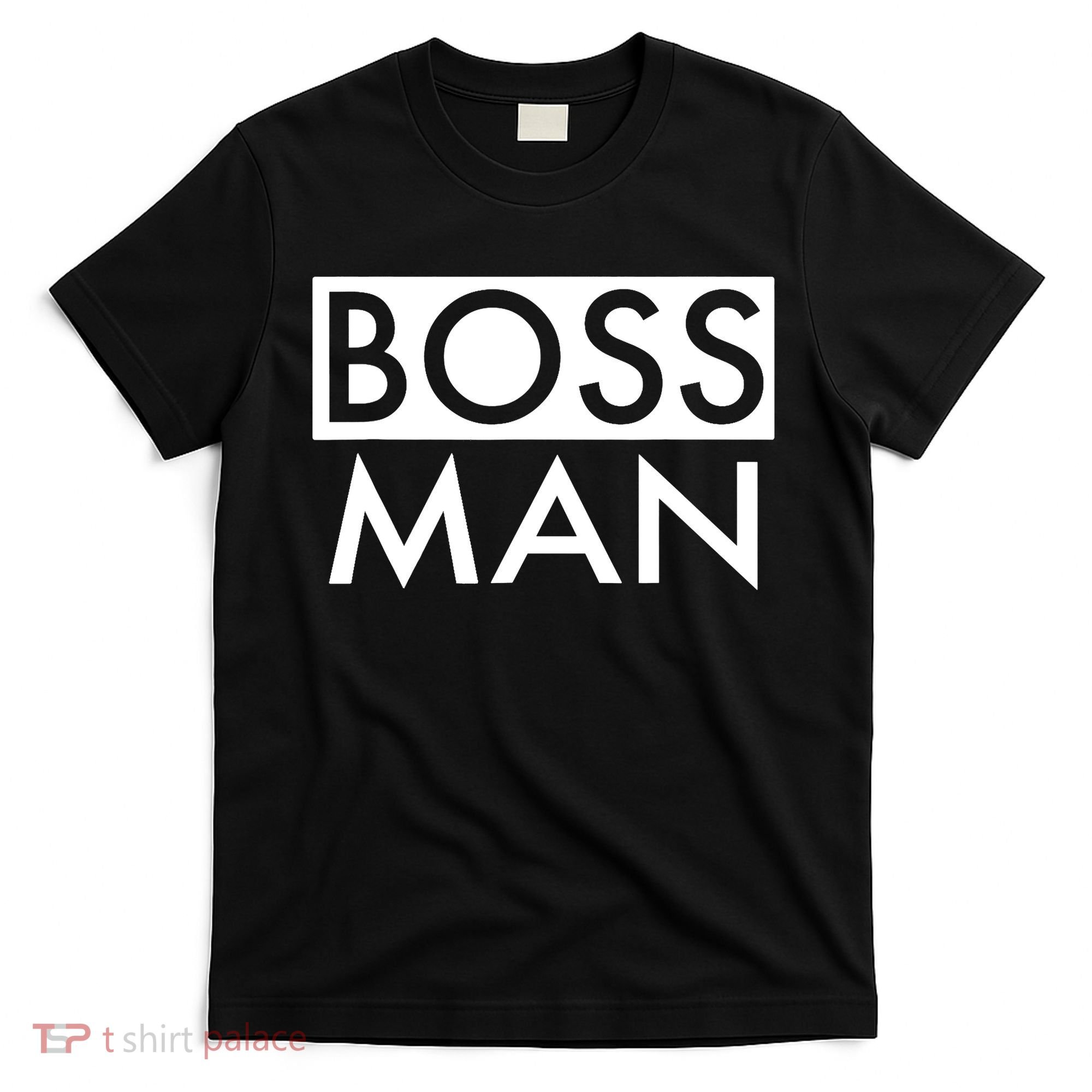 Boss Man Matching Family Couple Portrait Husband Dad T-Shirt
