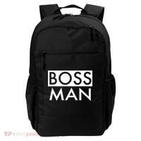 Boss Man Matching Family Couple Portrait Husband Dad Backpack thumb 0