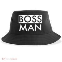 Boss Man Matching Family Couple Portrait Husband Dad Sustainable Bucket Hat thumb 0