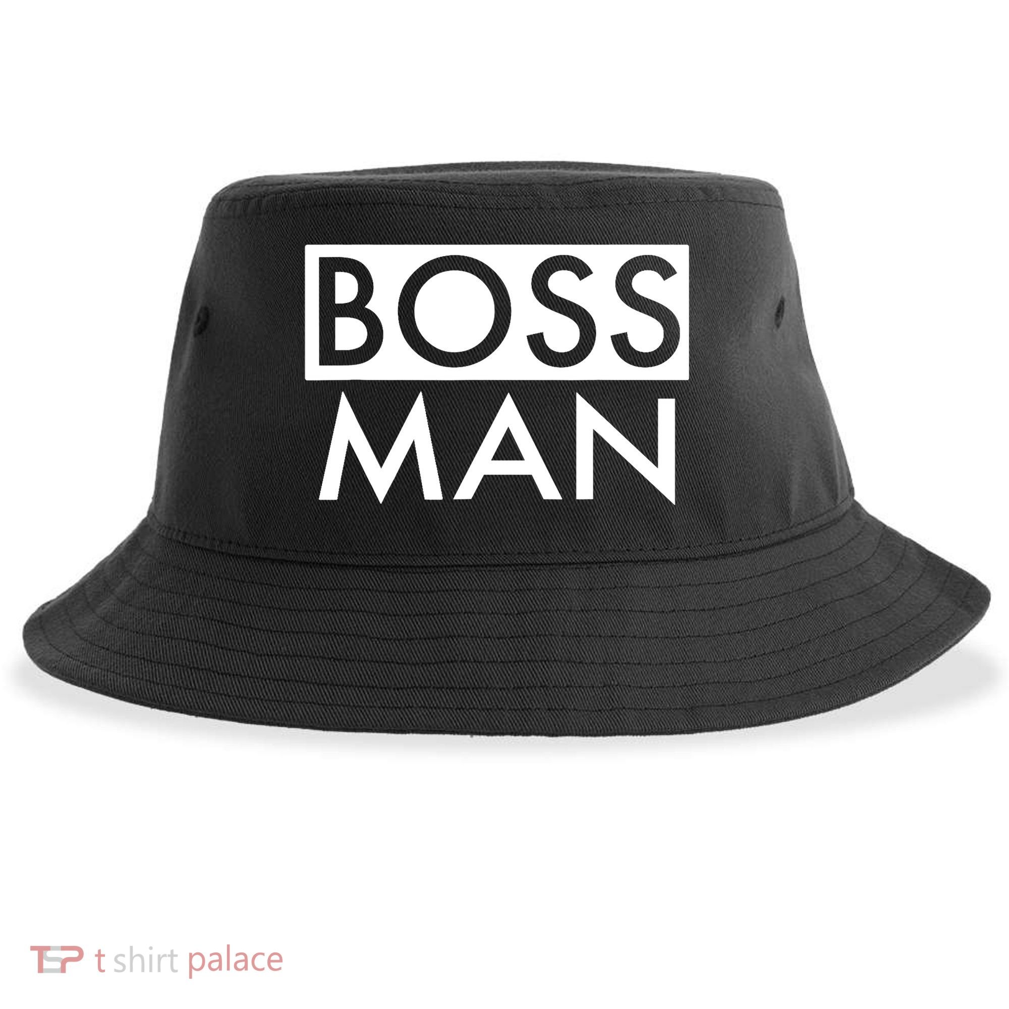 Boss Man Matching Family Couple Portrait Husband Dad Sustainable Bucket Hat