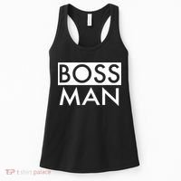 Boss Man Matching Family Couple Portrait Husband Dad Women's Tank Top thumb 0