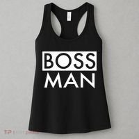 Boss Man Matching Family Couple Portrait Husband Dad Women's Tank Top thumb 3