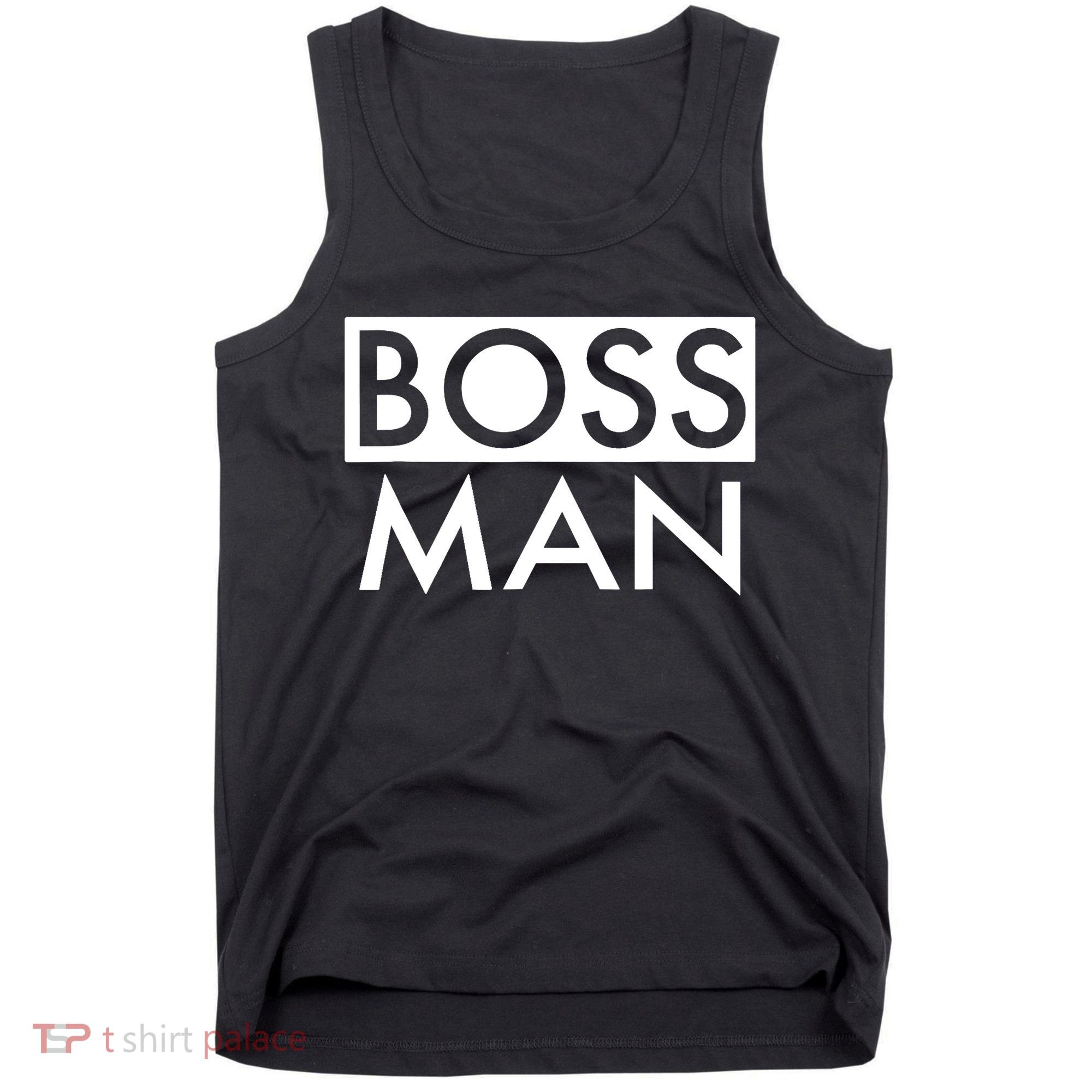 Boss Man Matching Family Couple Portrait Husband Dad Tank Top
