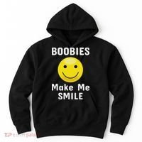 Boobies Make Me Smile Mardi Gras Funny Hoodie thumb 0