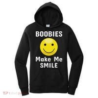 Boobies Make Me Smile Mardi Gras Funny Women's Hoodie thumb 0
