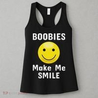 Boobies Make Me Smile Mardi Gras Funny Women's Tank Top thumb 3