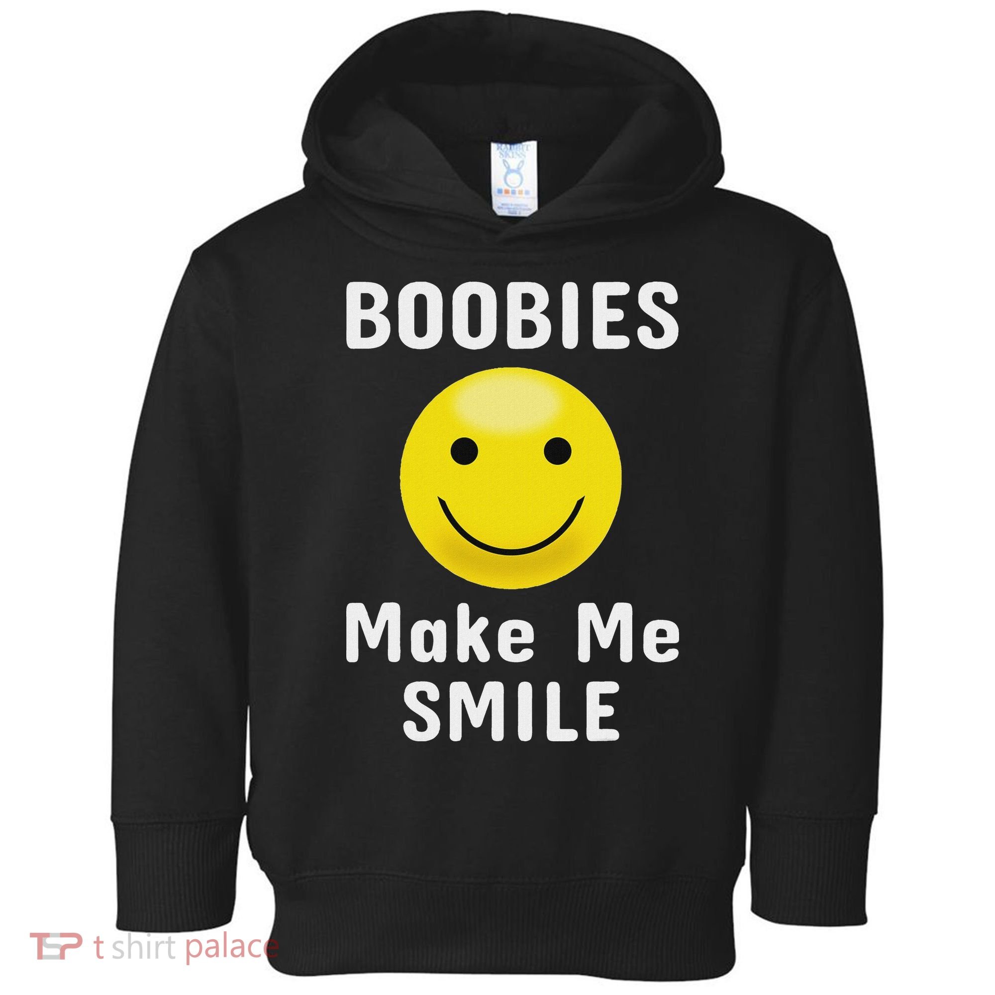 Boobies Make Me Smile Mardi Gras Funny Toddler Hoodie