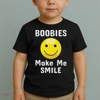 Boobies Make Me Smile Mardi Gras Funny Toddler T-Shirt thumb 2
