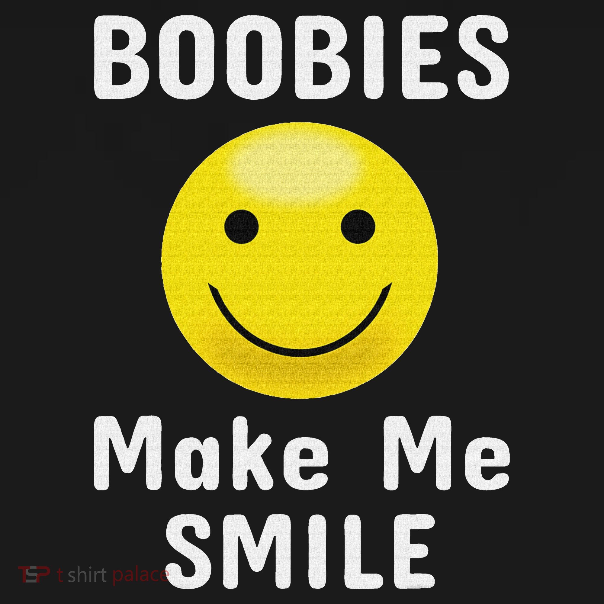 Boobies Make Me Smile Mardi Gras Funny Women's T-Shirt