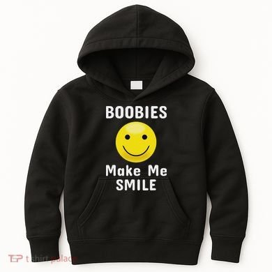 Boobies Make Me Smile Mardi Gras Funny Kids Hoodie
