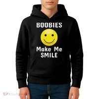 Boobies Make Me Smile Mardi Gras Funny Kids Hoodie thumb 4