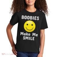 Boobies Make Me Smile Mardi Gras Funny Kids T-Shirt thumb 2