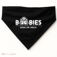 Boobies Make Me Smile USA-Made Doggie Bandana thumb 0