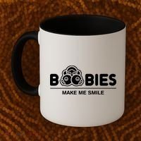 Boobies Make Me Smile Coffee Mug thumb 2