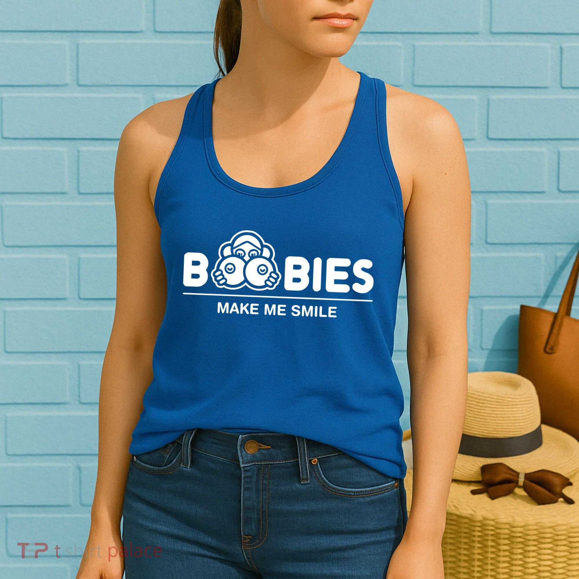 Boobies Make Me Smile Women's Tank Top