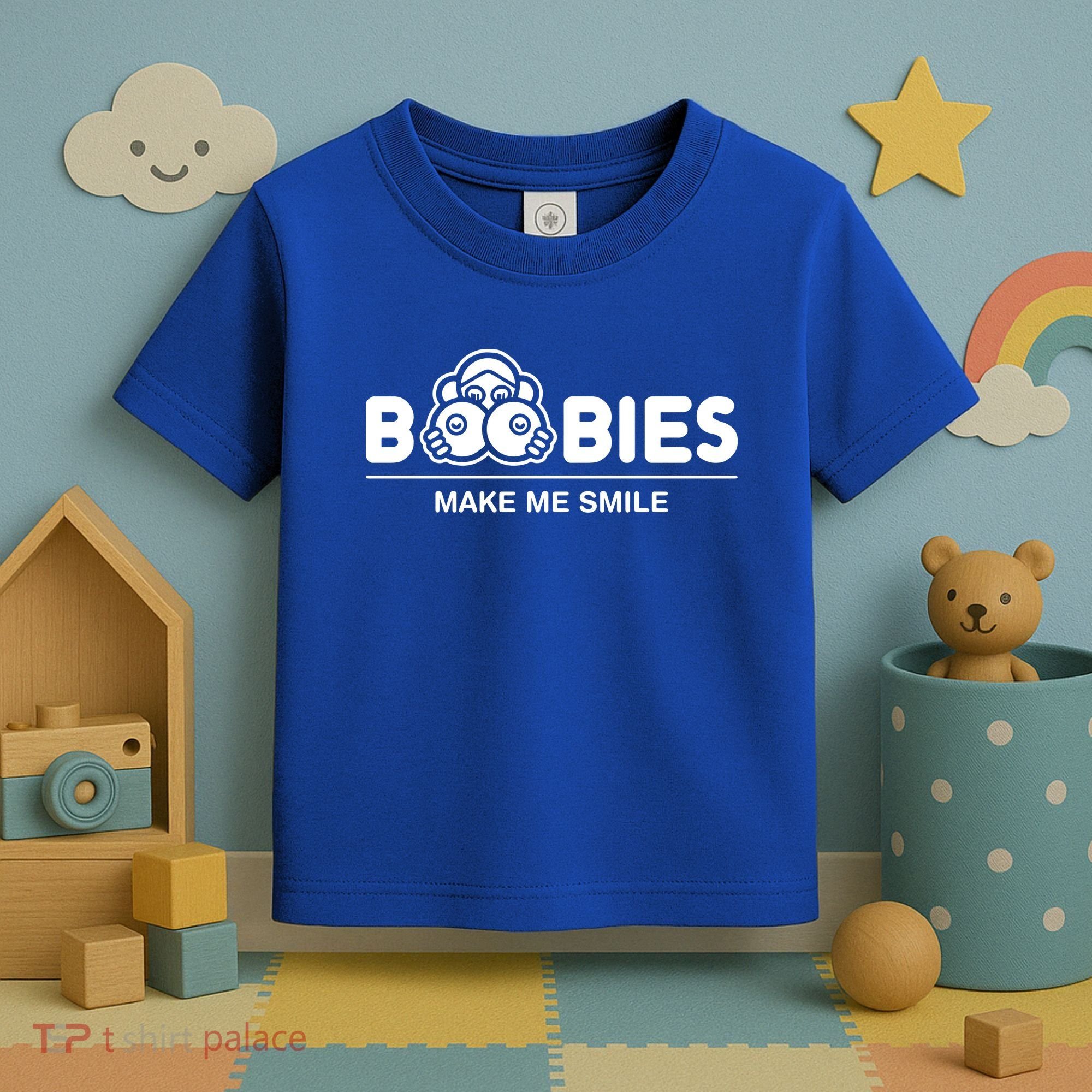 Boobies Make Me Smile Toddler T-Shirt