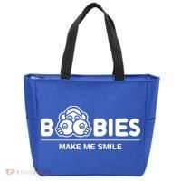 Boobies Make Me Smile Tote Bag thumb 0