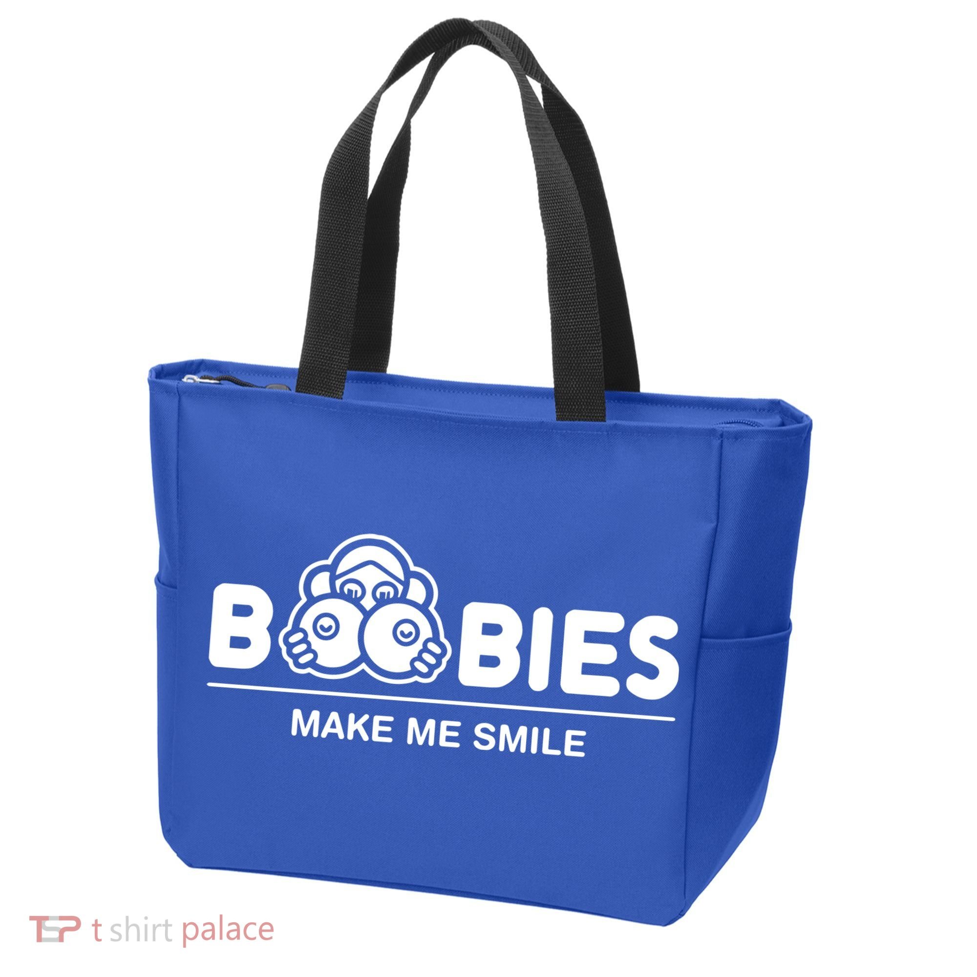 Boobies Make Me Smile Tote Bag