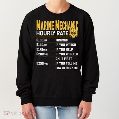 Best Marine Mechanic Hourly Rate Women's Sweatshirt