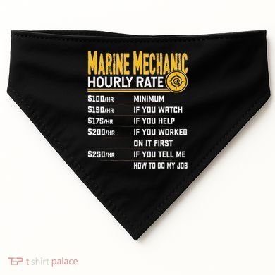Best Marine Mechanic Hourly Rate USA-Made Doggie Bandana